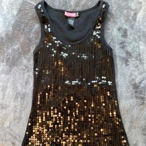 Sequined Tank Top